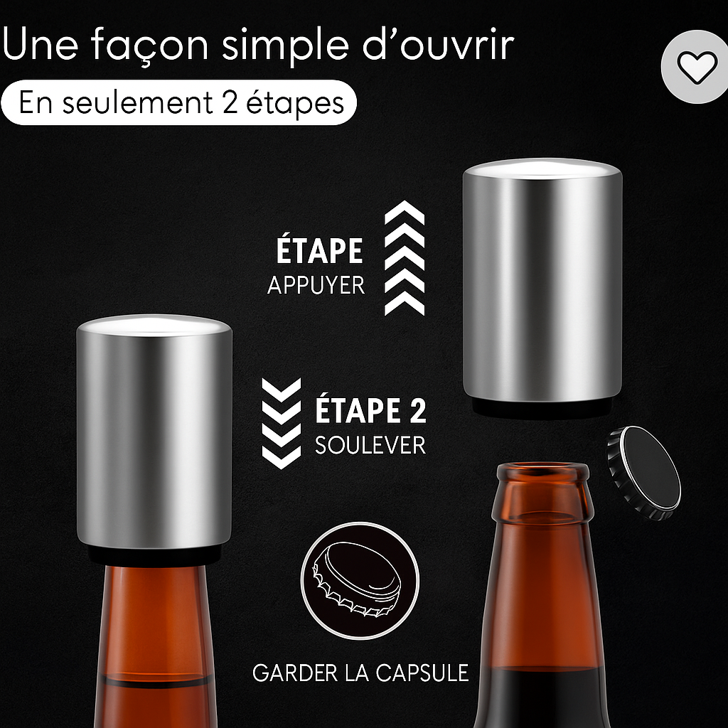 Ouvre bouteille magnétique