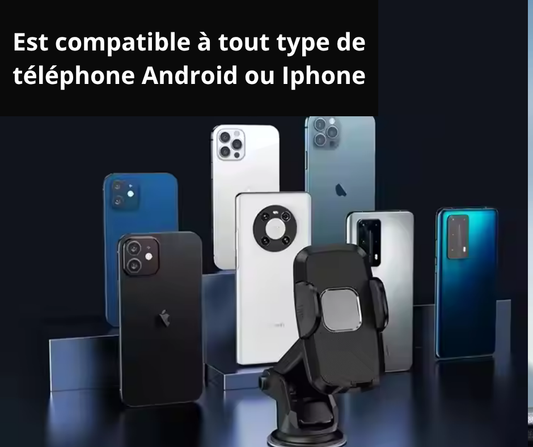 Suppport de téléphone avec ventouse